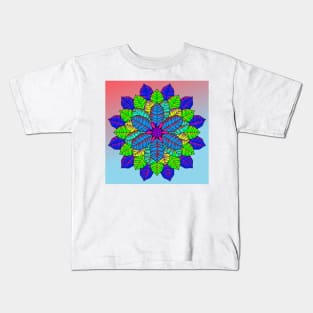 Floral Mandalas 040 (Style:14) Kids T-Shirt